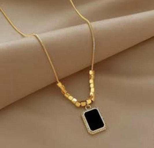 Obsidian Luxe Beads Pendant