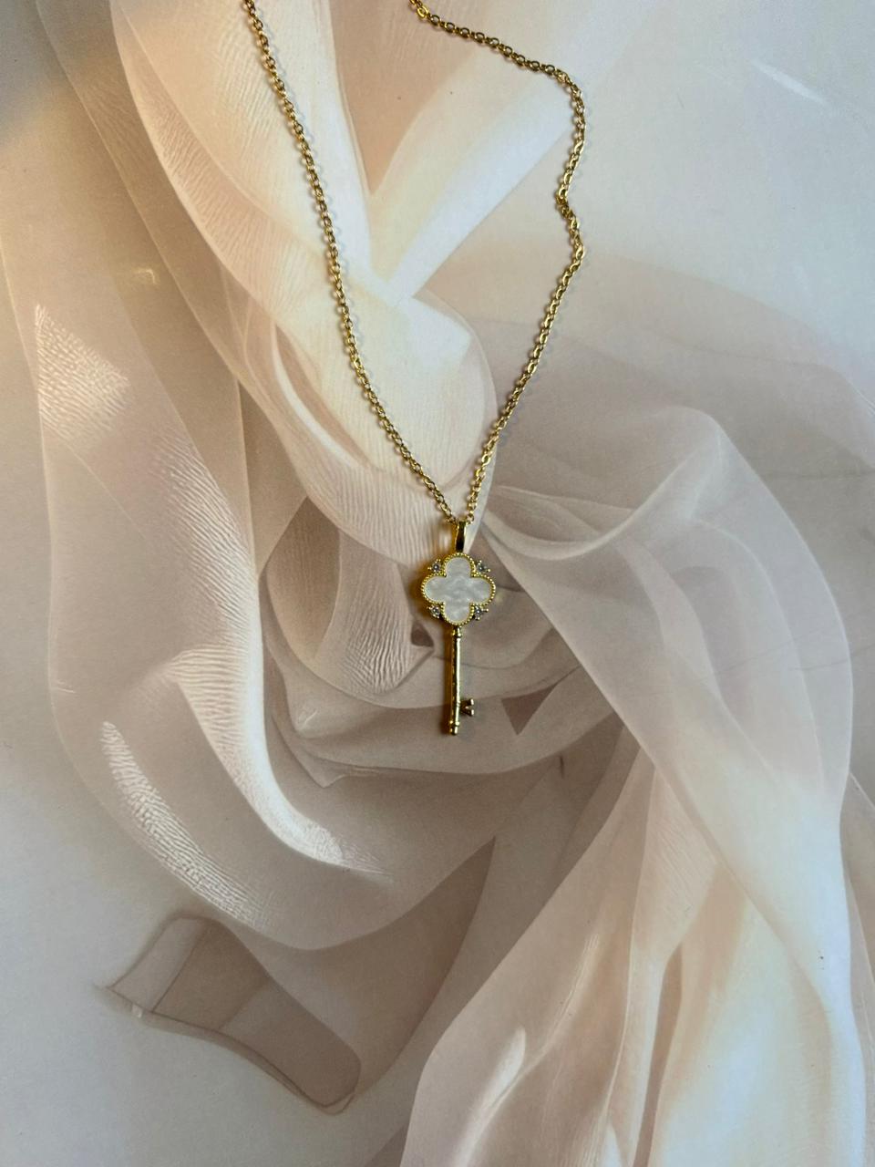Golden Key to Elegance Necklace