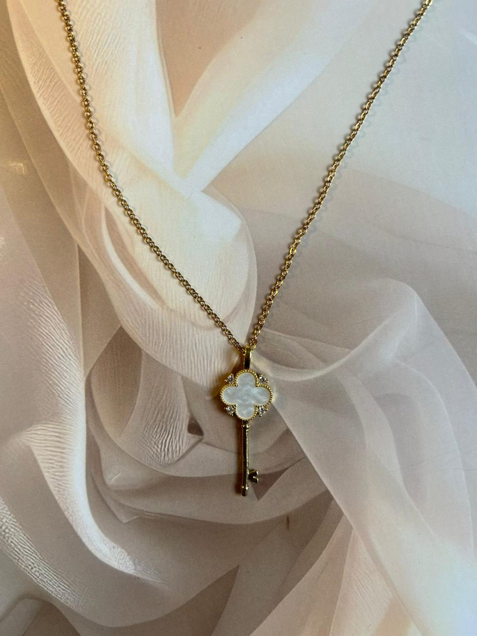 Golden Key to Elegance Necklace